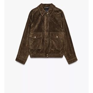 Zara Brown Suede Jacket